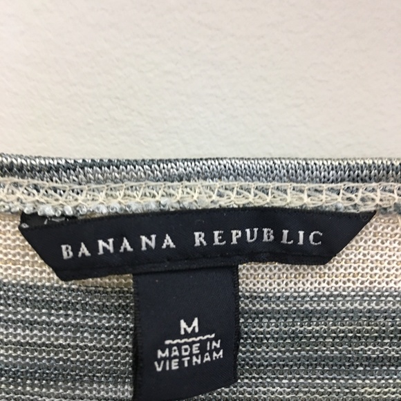 BANANA REPUBLIC Dressy Metallic Striped Tank M - Picture 5 of 11